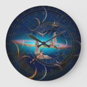 Engel durch die Zeit Große Wanduhr (Vorderseite)