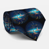 Engel durch die Zeit Krawatte (Gerollt)