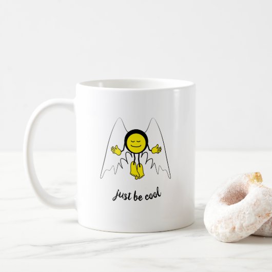 Engel-Emoji Kaffeetasse (Mit Donut)