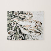 Engel-Engel auf dem Blumen-Gebiet Puzzle (Horizontal)