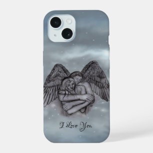 Engel Eros in Liebe , ich liebe dich iPhone 15 Hülle