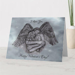 Engel Eros in Liebe , ich liebe dich , Valentinsta Karte