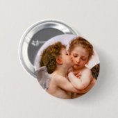 Engel erster Kuss, Bouguereau Button (Vorne & Hinten)