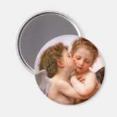 Engel erster Kuss, Bouguereau Magnet (Vorderseite/Rückseite)