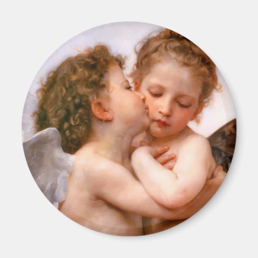 Engel erster Kuss, Bouguereau Magnet (Vorne)
