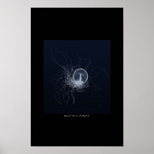 Engel fahren Qualle Poster (Vorne)