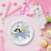 Engel/Fairy (blau) Pappteller (Party)