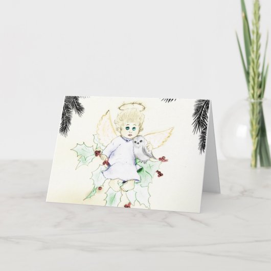 Engel Feiertagskarte (Vorderseite)
