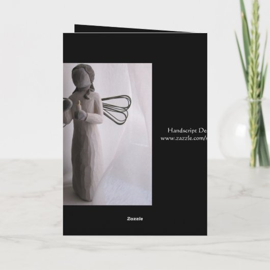 Engel Feiertagskarte (Rückseite)