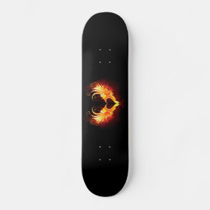 Engel Feuer Herz mit Flügeln Skateboard