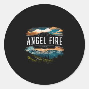 Engel Feuerberge New Mexico Wandern im Freien Vi Runder Aufkleber