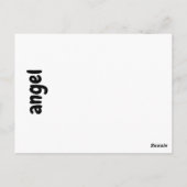 Engel-Flash-Karte Postkarte (Rückseite)