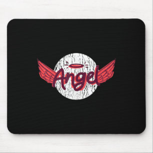 Engel Flügel und Halo Funny für schlechte Mädchen Mousepad