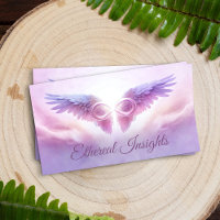 Engel Flügel und Unendlich Symbol - sanfte Pastell
