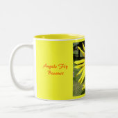 Engel FlyBecause, sie TakeThems… Zweifarbige Tasse (Links)