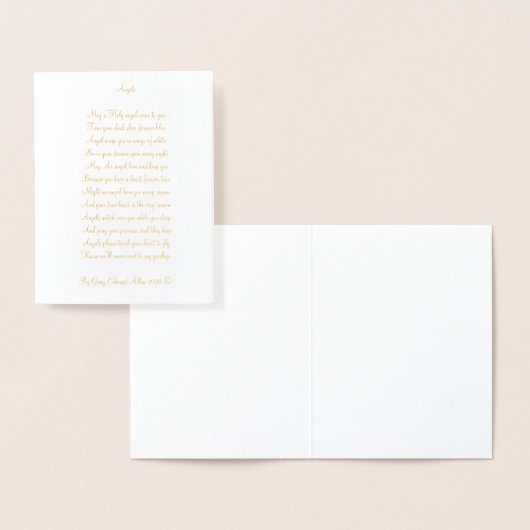 Engel Folienkarte (Anzeige)