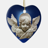 ENGEL/Foto-Schablone des Babys erste Weihnachts Keramikornament (Rechts)