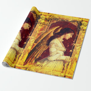 Engel-Fresko-Gemälde-Wrap-Papier Geschenkpapier