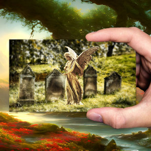 Engel Friedhof Bestatter Visitenkarte