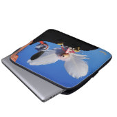 Engel fubby op mijn schouder met uitdagend Monster Laptopschutzhülle (Vorne Knopf)