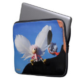 Engel fubby op mijn schouder met uitdagend Monster Laptopschutzhülle (Vorderseite Links)