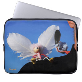 Engel fubby op mijn schouder met uitdagend Monster Laptopschutzhülle