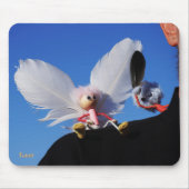 Engel fubby op mijn schouder met uitdagend Monster Mousepad (Vorne)