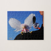 Engel fubby op mijn schouder met uitdagend Monster Puzzle (Horizontal)