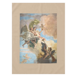 Engel gemalt in der klassischen Art Tischdecke