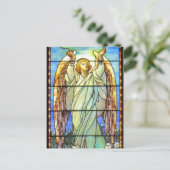 Engel, gestanztes Glas, Postkarte (Stehend Vorderseite)