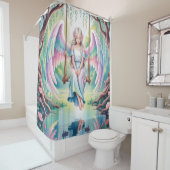 Engel-Girl verzaubern auf Swing Duschvorhang (Beispiel)