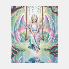 Engel-Girl verzaubern auf Swing Fleecedecke