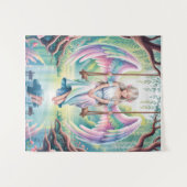 Engel-Girl verzaubern auf Swing Wandteppich (Vorderseite (Horizontal))