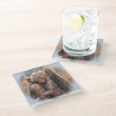 Engel Glasuntersetzer (Schrägansicht)