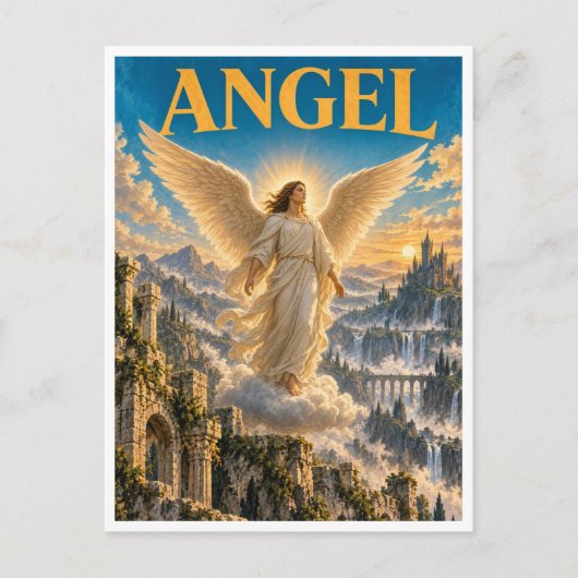 Engel, Gothic Fantasy Monster Postkarte (Vorderseite)