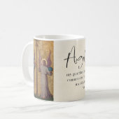 Engel Gottes, katholisches Gebet Kaffeetasse (Vorderseite Links)