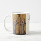 Engel Gottes, katholisches Gebet Kaffeetasse (Links)