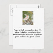 Engel Gottes mein Vormund lieber! Postkarte (Vorne/Hinten)