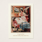 Engel Gottes mit Kinder Gebet Heilige Karte (Vorderseite)