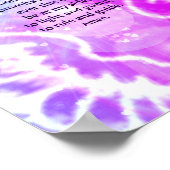 Engel Gottes Pink Lila Wasserfarbe Gebet Poster (Ecke)