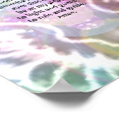 Engel Gottes Wasserfarbe Flügel katholisches Gebet Poster (Ecke)