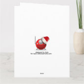 Engel Grußkarte gefaltet Karte (Rückseite)