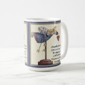 Engel haben einen Weisen-Klassiker 15 Unze. Weiße Kaffeetasse (VorderseiteRechts)