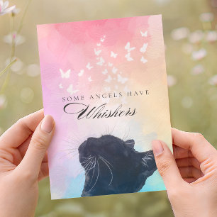 Engel haben Schnurrhaare Regenbogen-Katze Verlust Karte
