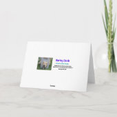 Engel haben vier Beine Beileid Karte (Rückseite)