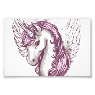 Engel Halo Einhorn (1) Fotodruck