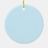 Engel hält Bär Keramik Ornament (Hinten)
