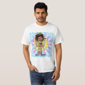 Engel hält Bär T-Shirt (Vorne ganz)