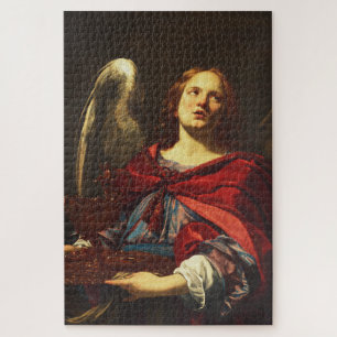 Engel hält Gefäß und Handtuch Puzzle