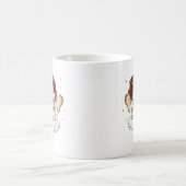 Engel hält Katze Kaffeetasse (Mittel)